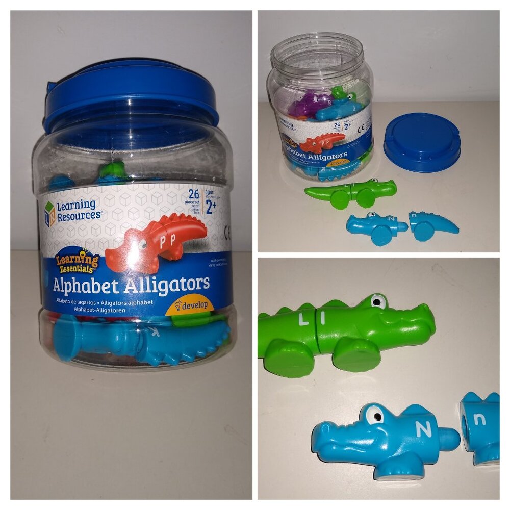 Learning Resources Snap ABC Alphabet Upper / Lowercase Alligator New (no seal)
